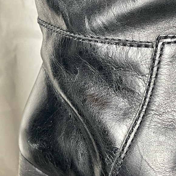 Preloved MICHAEL Michael Kors y2k leather sherpa trim wedge boots size 7.5 - Picture 4 of 17